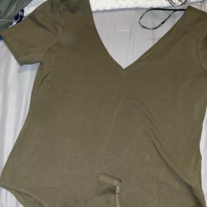Forever 21 Olive green Bodysuit